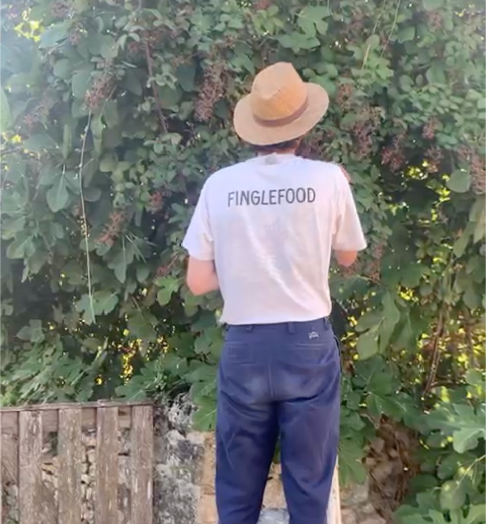 T-shirt sérigraphié blanc Finglefood