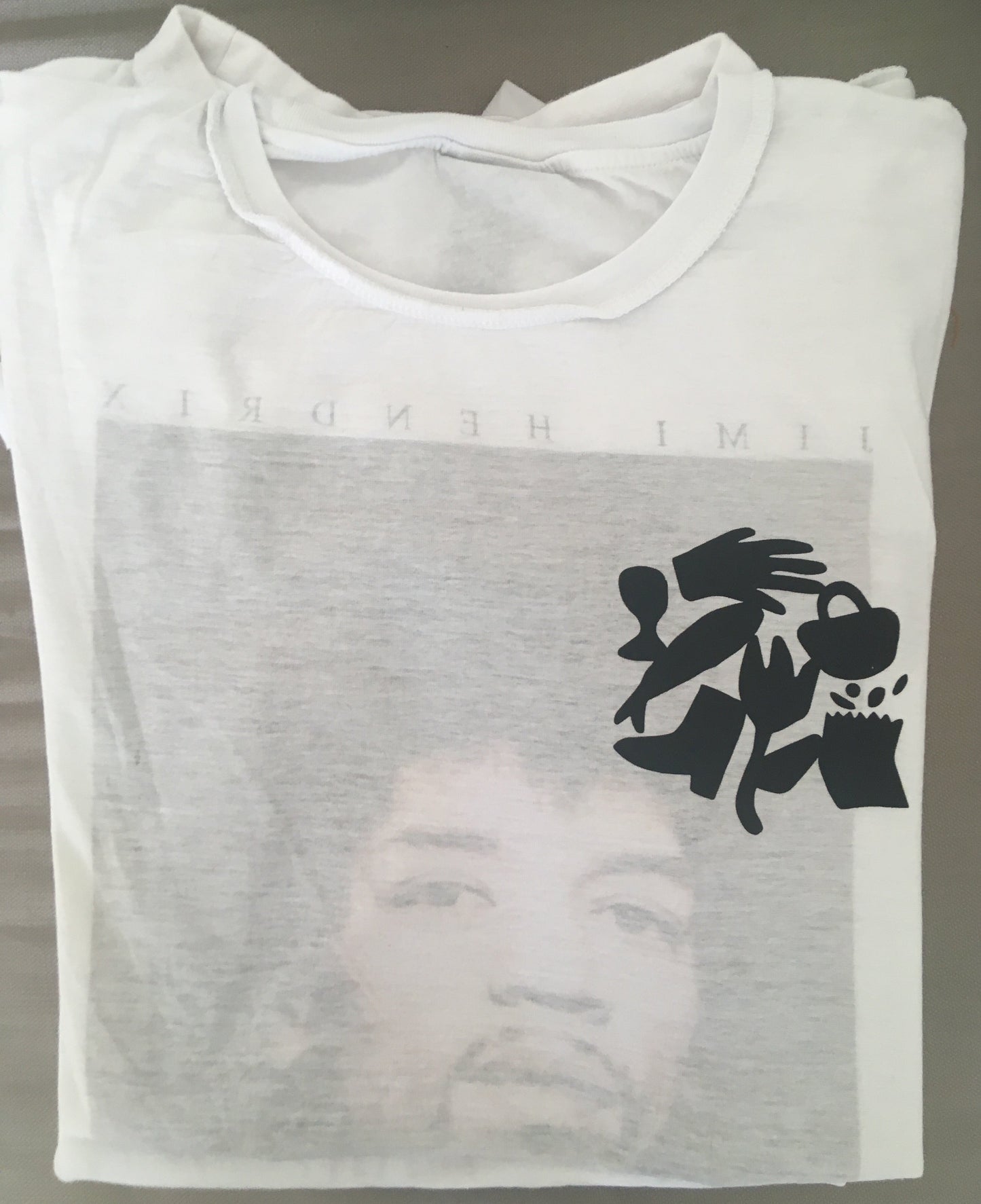 T-shirt sérigraphié blanc Finglefood