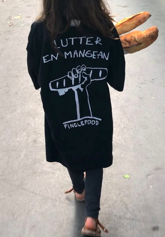 T-shirt sérigraphié noir Finglefood